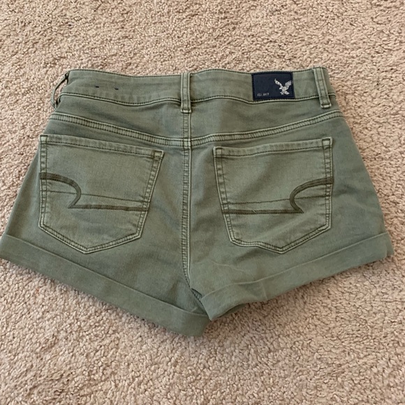 American eagle army green jean shorts - Picture 2 of 4